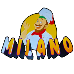 Pizzeria Milano logo.